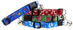 Cat collars, handmade cat collars, holiday cat collars