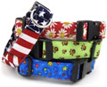 Dog collars, handmade dog collars, holiday dog collars