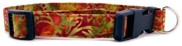 Bronze Sumatra Batik Dog Collar
