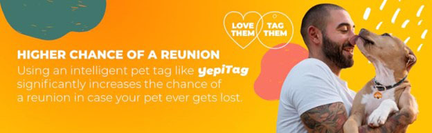 Easy to Activate YepiTag Pet ID